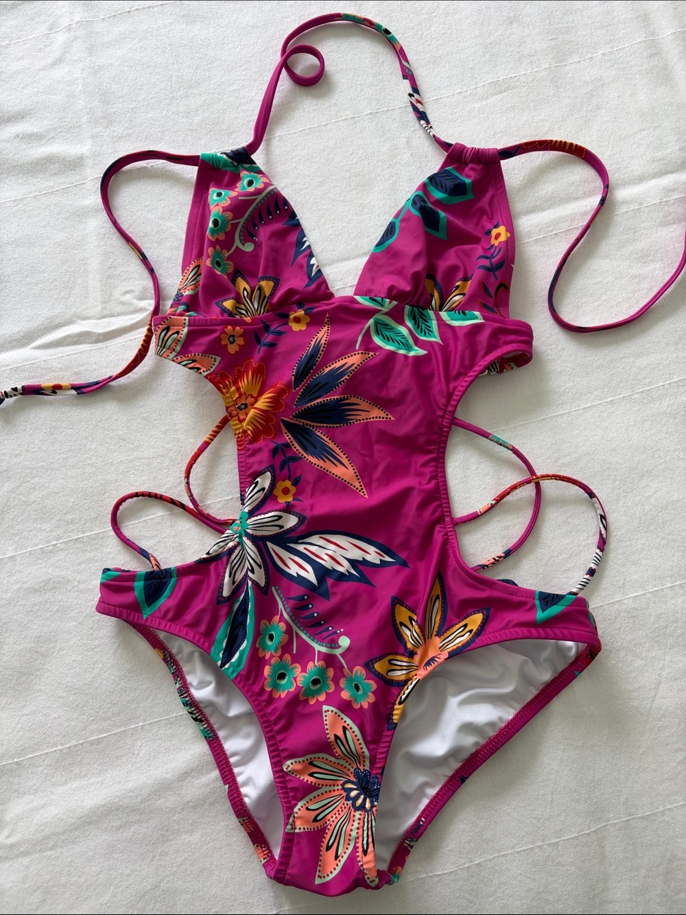 Women's NWOT Venus Monokini Bathing Suit One Piece Hygienic Liner Intact